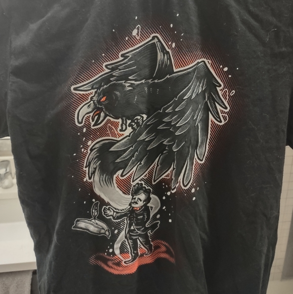 The Raven by Edgar Allen Poe T-shirt - Picture 1 of 1